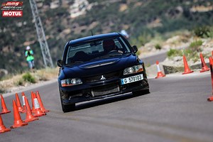 Rawad El Hachem claims 1st in the L6 category during speed test 3 2022 on board his Mitsubishi Evo 9. | MMS-Racing