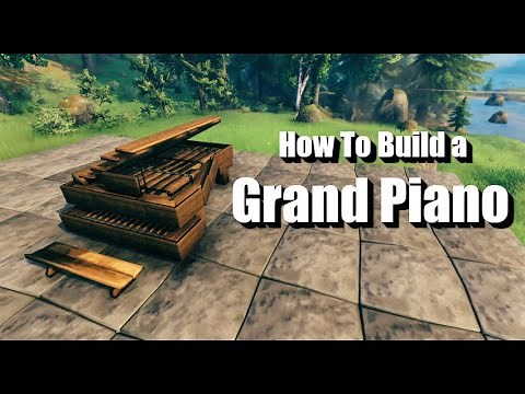 Valheim - How To Build a Grand Piano. Interior decoration idea