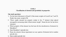 Classification of elements and periodicity in properties.pdf - Chemistry - Notes - Teachmint