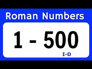 Roman Number 1 to 500 | Roman Numeral 1 to 500 | Roman Ginti 1 se 500 tak
