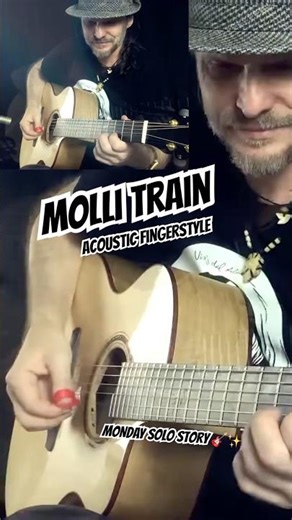 Riding the Molli Train 🚂 / Fingerstyle Guitar - played with my custom thumbpick (LUHA Picks)