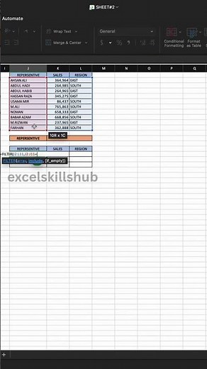 Excel FILTER Formula Explained 🔥 | Extract Data Easily | Excel Skills Hub