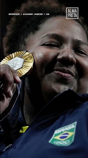 Bia Souza, a primeira medalhista de ouro em Paris 2024, é uma mulher preta! #olimpíadas #judo