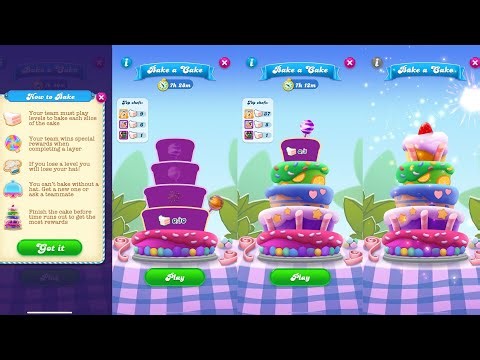 Candy Crush Soda Saga Bake a Cake live stream