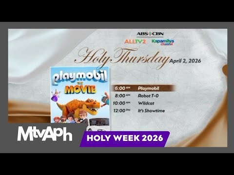 Kapamilya Channel/ALLTV2 - Holy Week 2026: Maundy Thursday (1st lineup) [28-MAR-2026]