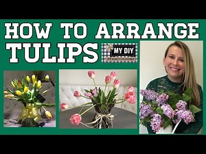 How to arrange tulips | Spring flower arrangements | EASY & CUTE!