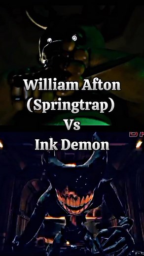 Springtrap vs Ink Demon Battle: William Afton vs Bendy