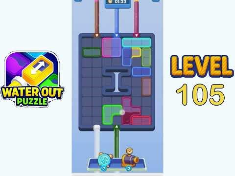 Water Out Puzzle Level 105 Walkthrough Solution