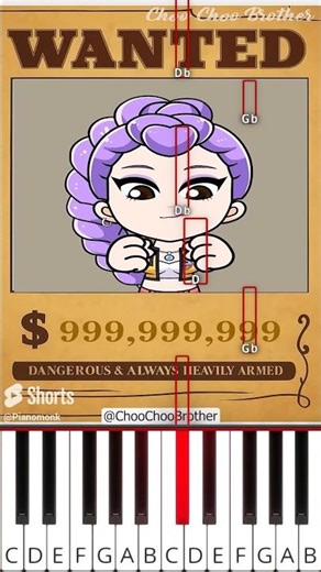 Wanted Challenge - Who’s Worth Most: Jinu, Oren or Rumi? (@ChooChooBrother) - Octave Piano Tutorial