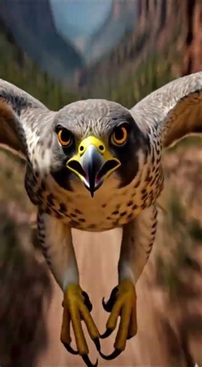 THE FALCON: THE FASTEST BIRD IN THE WORLD 😱⚡ #shorts