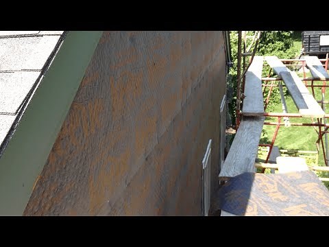 Rainscreen drainage mat installed in a 3 coat stucco system.