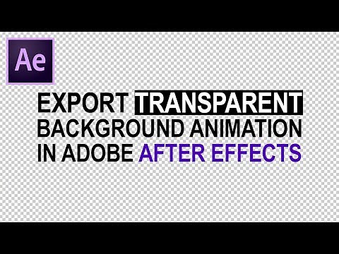 Export Transparent Background Animation in Adobe After Effects | After Effects Tutorial