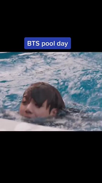 BTS Pool Day Fun with Jin Swimming in Piscina