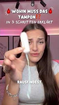 Where does a tampon go? Tampon tutorial explanation and girl talk 🫣🌝 #period #girltalk #womenshealth