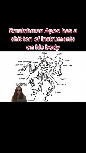 Scratchmen Apoo: The Musical One Piece Character