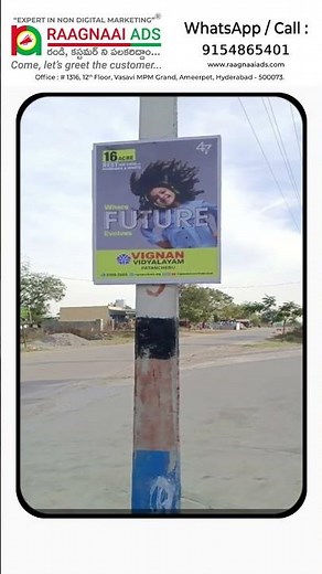Pole Board Advertising for Local Business | Raagnaai Ads