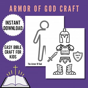 Helmet of Salvation - Printable Craft Activity for Kids - Learn About the Armor of God - Etsy