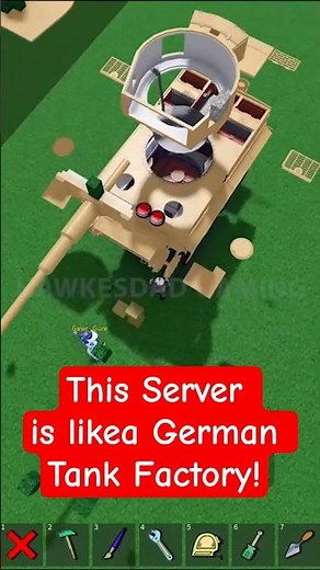 Roblox Build a Boat for Treasure Server with German Tank Builders! #roblox #babft