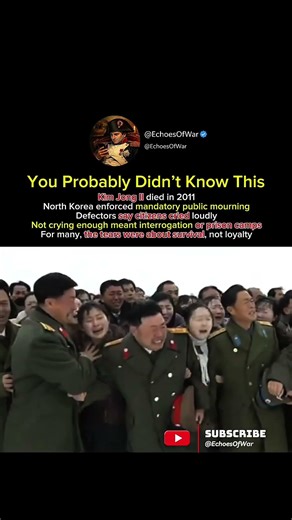 They weren’t just crying for Kim Jong-il… they were crying to survive. #shorts