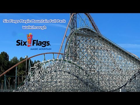 Six Flags Magic Mountain Full Walkthrough (Unedited) (No Commentary)