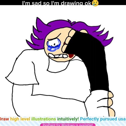 I'm sad so I'm drawing my sad oc #edit #speedpaint