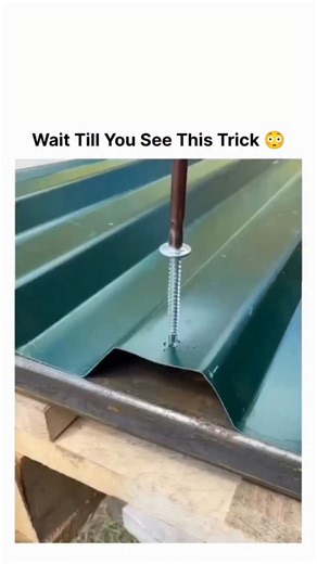 Creative Tom | This post shares a concise 23-second DIY tutorial demonstrating how to properly install corrugated metal roofing sheets, covering essential... | Instagram