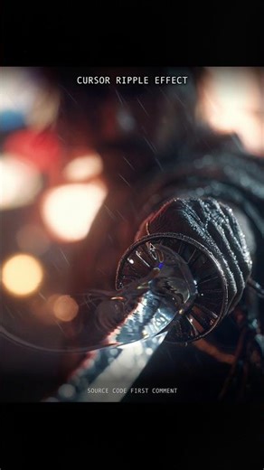Smooth Cursor Ripple Effect #threejs #creativecoding #webgpu