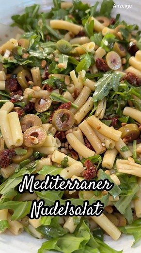 Mediterraner Nudelsalat