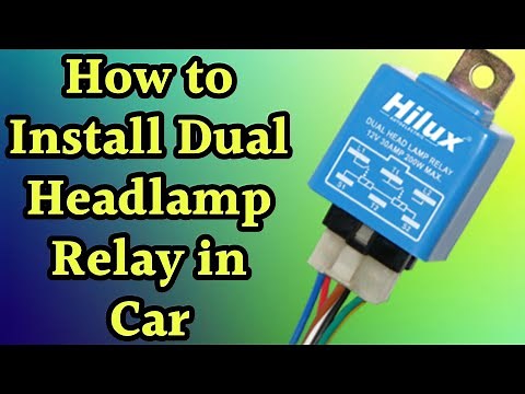 How to install dual headlamp relay