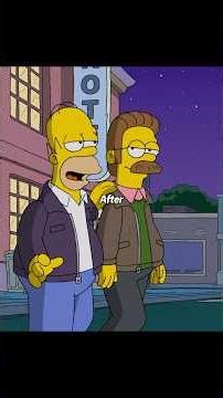 Homer and Flanders Were in a Car Accident #thesimpsons #shortsvideo #movie