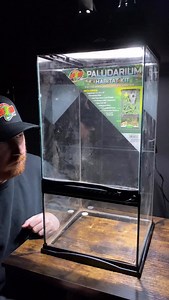 Excited to build my first paludarium! I always do a 24 hour leak test before setting up a new tank. This paludarium kit from @zoomedlabs holds 4 gallons of water. I’ll show you the process of building a custom background and filling it with plants and shrimp! #aquarium #plants #fishtank #aquascape | Nanoscape
