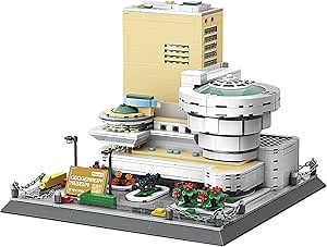 Oichy Building Blocks Set, 902PCS World Famous Architectural Model Kits Guggenheim Museum Toys Building Sets for Adults and Kids
