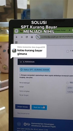 Solusi SPT Kurang Bayar Menjadi Nihil di Coretax