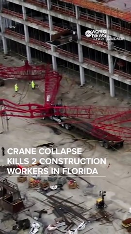 Crane collapse kills 2 construction workers in Florida