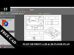 HOW TO PLOT OR PRINT A 2D & 3D FLOOR PLAN IN FREE CAD || ARCHITECTURAL FLOOR PLAN IN FREE CAD