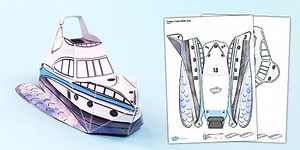Transport Paper Model Boat