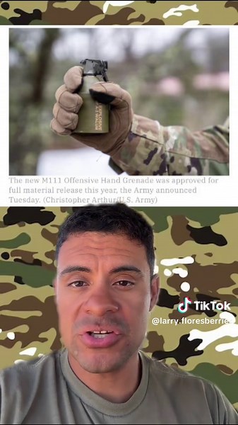 Military News: The Army has approved the M111 Offensive Hand Grenade, designed for close-quarters environments and built to modernize older munitions. #MilitaryNews #ArmyModernization #militarytechnology