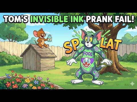 Tom and Jerry Funny Episode: The Invisible Ink Prank DISASTER