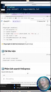 Crawl tìm kiếm "xe điện" kết hợp playwright, rabbitmq, python đa context. Day 10/36 #dataengineering #giacongdulieu . . . Xem các highlight clip các buổi học cũ: https://www.facebook.com/KoolJ.InDaHouse/posts/10161848362620079 . . . Gia công dữ liệu cho Người Mới 2026! #de4a #de #dataengineer #dataanalysis Tối 8h, 3-5-7, Live qua Tiktok: https://www.tiktok.com/@catelisadathocnet/live Tối 8h, 3-5-7,Live qua Google Meet: https://meet.google.com/dzf-tgso-zwz Đăng ký nhận tài liệu: dathoc.net/de2026