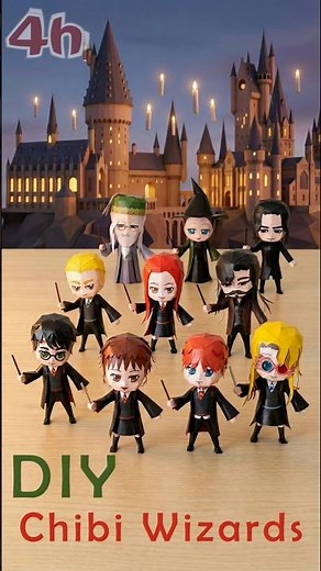 Potterheads will LOVE this papercraft magic 🪄 #diy #papercraft #chibi #harrypotter