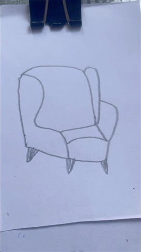 How to Draw a Cozy Sofa 🛋️ #shorts #drawing