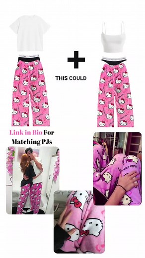 Hello Kitty Matching Pajamas for Sleepovers