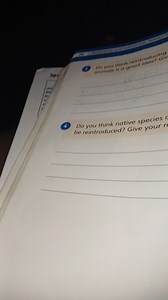 1) Do you think reintroducing animals is a good idea? Give your... | Filo