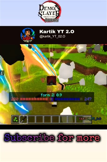 new Demon slayer addon for mcpe 1.21+