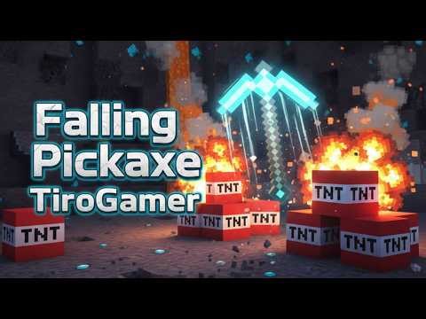 MINECRAFT FALLING PICKAXE CHALLENGE #shorts