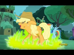 "Applejack" transforming into Queen Chrysalis