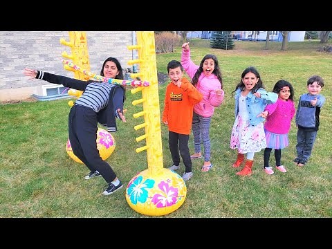 Limbo Gameplay Challenge - family fun activities with Heidi and Zidane