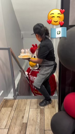 Celebrating with a Chicken Stop Birthday Cake