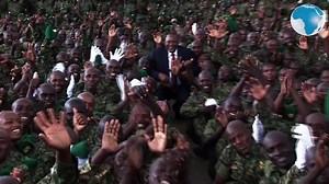 Watch: Uhuru Kenyatta hilariously interacts with new recruits during the National Youth Service pass-out parade | Nation