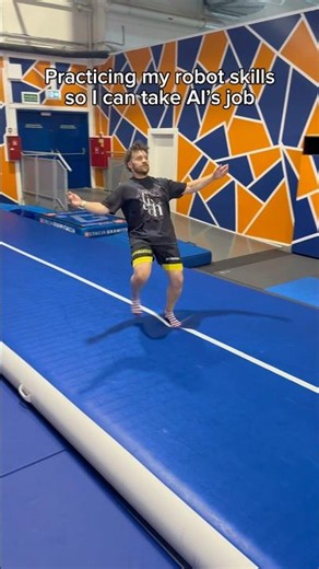 Practicing my robot skills so I can take AI’s job